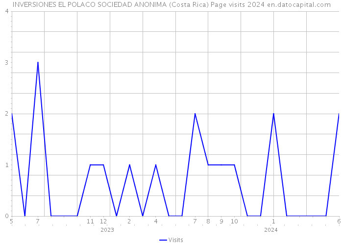 INVERSIONES EL POLACO SOCIEDAD ANONIMA (Costa Rica) Page visits 2024 