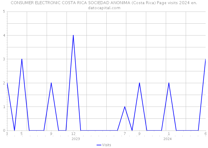 CONSUMER ELECTRONIC COSTA RICA SOCIEDAD ANONIMA (Costa Rica) Page visits 2024 