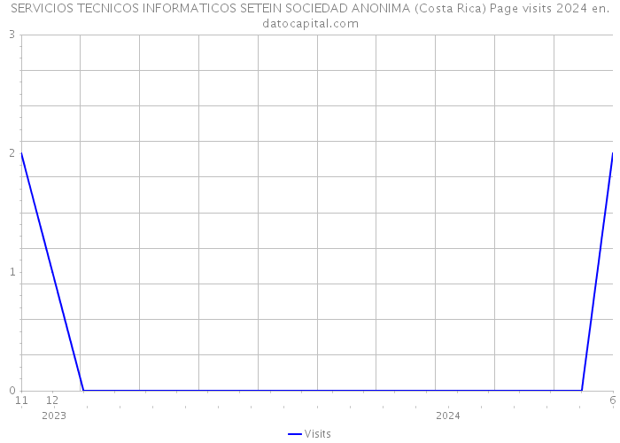 SERVICIOS TECNICOS INFORMATICOS SETEIN SOCIEDAD ANONIMA (Costa Rica) Page visits 2024 