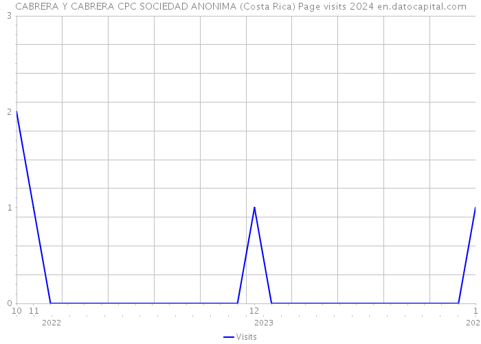 CABRERA Y CABRERA CPC SOCIEDAD ANONIMA (Costa Rica) Page visits 2024 