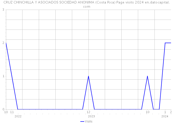 CRUZ CHINCHILLA Y ASOCIADOS SOCIEDAD ANONIMA (Costa Rica) Page visits 2024 