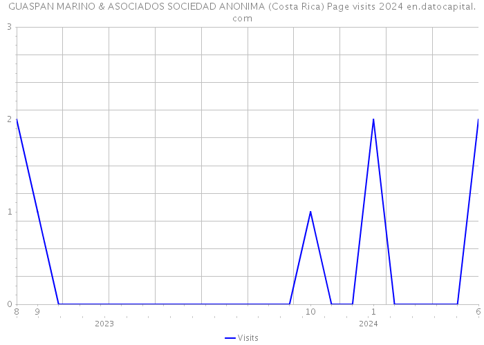 GUASPAN MARINO & ASOCIADOS SOCIEDAD ANONIMA (Costa Rica) Page visits 2024 