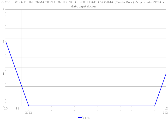 PROVEEDORA DE INFORMACION CONFIDENCIAL SOCIEDAD ANONIMA (Costa Rica) Page visits 2024 