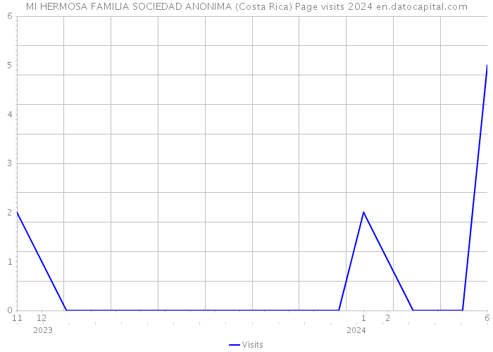 MI HERMOSA FAMILIA SOCIEDAD ANONIMA (Costa Rica) Page visits 2024 