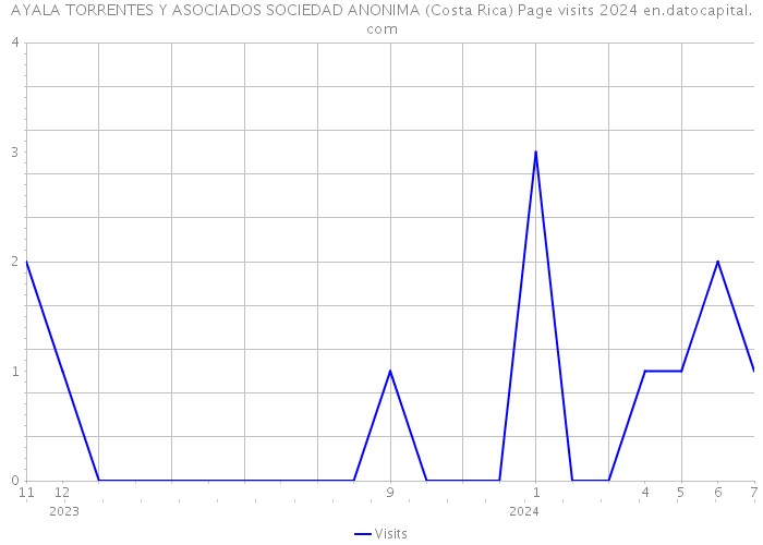 AYALA TORRENTES Y ASOCIADOS SOCIEDAD ANONIMA (Costa Rica) Page visits 2024 