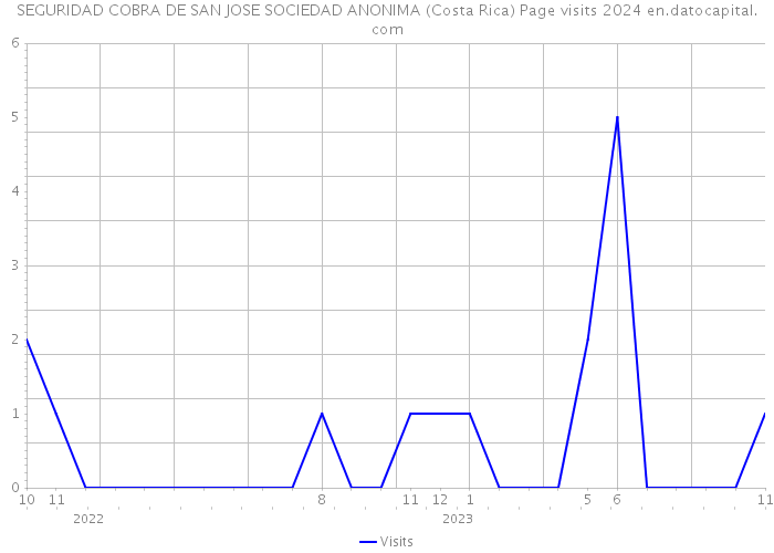 SEGURIDAD COBRA DE SAN JOSE SOCIEDAD ANONIMA (Costa Rica) Page visits 2024 