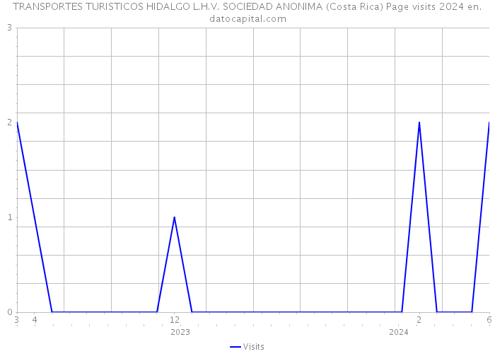 TRANSPORTES TURISTICOS HIDALGO L.H.V. SOCIEDAD ANONIMA (Costa Rica) Page visits 2024 