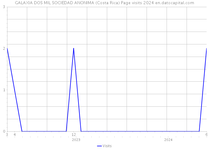 GALAXIA DOS MIL SOCIEDAD ANONIMA (Costa Rica) Page visits 2024 