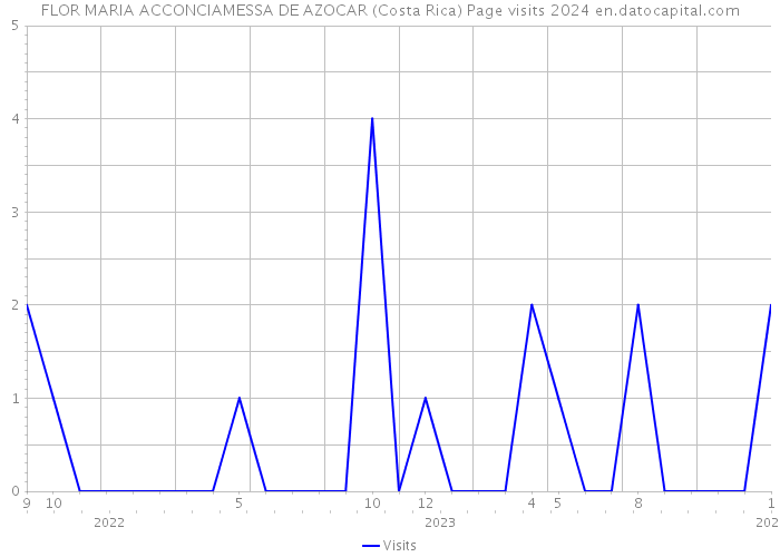 FLOR MARIA ACCONCIAMESSA DE AZOCAR (Costa Rica) Page visits 2024 