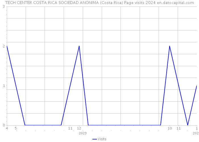 TECH CENTER COSTA RICA SOCIEDAD ANONIMA (Costa Rica) Page visits 2024 