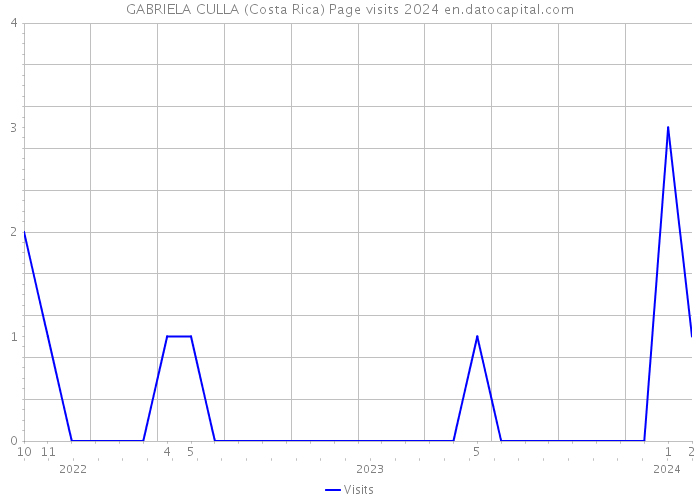 GABRIELA CULLA (Costa Rica) Page visits 2024 