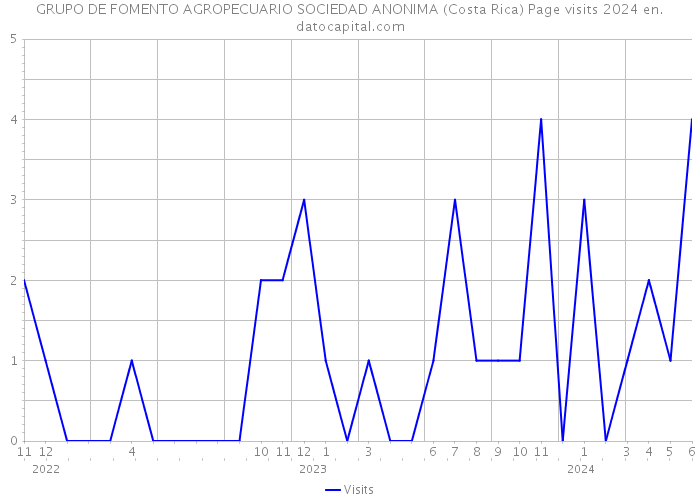 GRUPO DE FOMENTO AGROPECUARIO SOCIEDAD ANONIMA (Costa Rica) Page visits 2024 