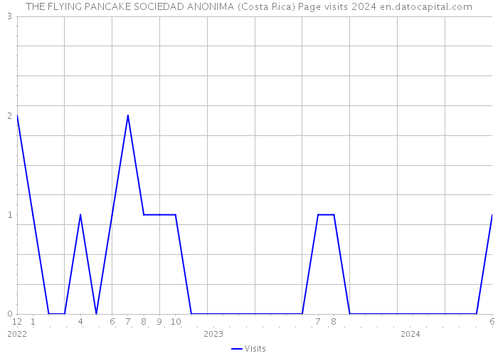 THE FLYING PANCAKE SOCIEDAD ANONIMA (Costa Rica) Page visits 2024 