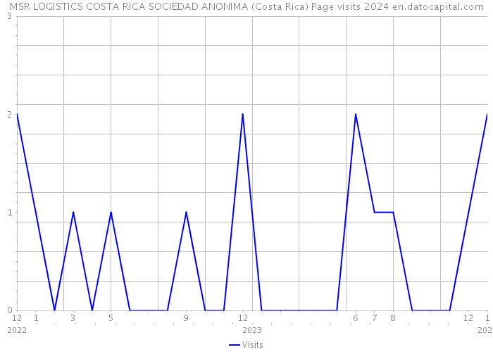 MSR LOGISTICS COSTA RICA SOCIEDAD ANONIMA (Costa Rica) Page visits 2024 