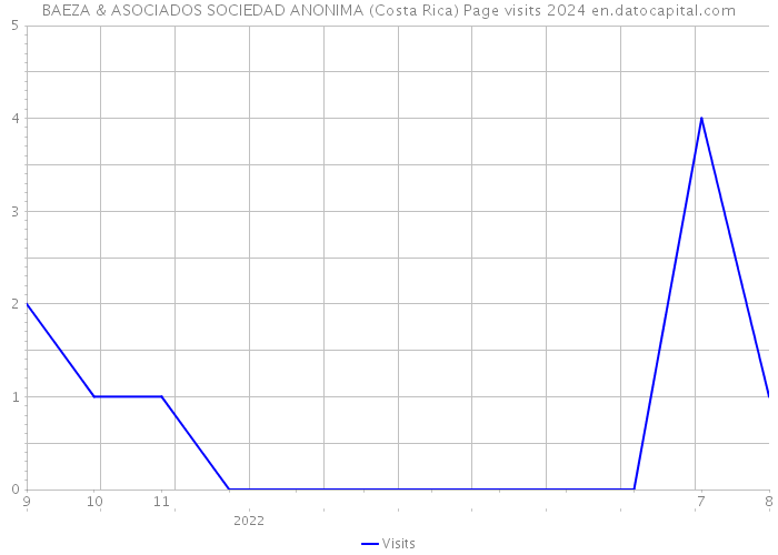 BAEZA & ASOCIADOS SOCIEDAD ANONIMA (Costa Rica) Page visits 2024 