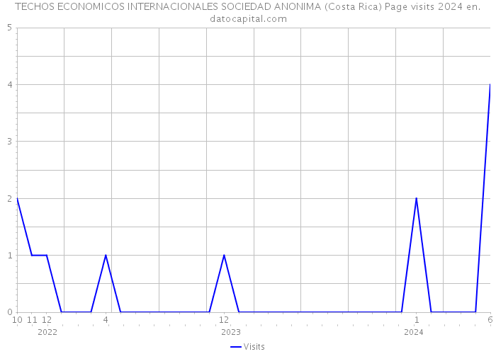 TECHOS ECONOMICOS INTERNACIONALES SOCIEDAD ANONIMA (Costa Rica) Page visits 2024 