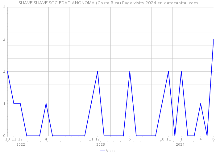 SUAVE SUAVE SOCIEDAD ANONOMA (Costa Rica) Page visits 2024 
