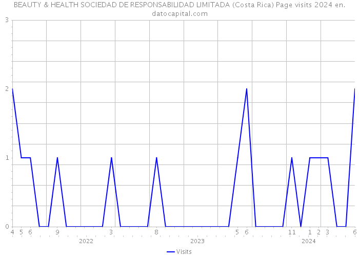 BEAUTY & HEALTH SOCIEDAD DE RESPONSABILIDAD LIMITADA (Costa Rica) Page visits 2024 