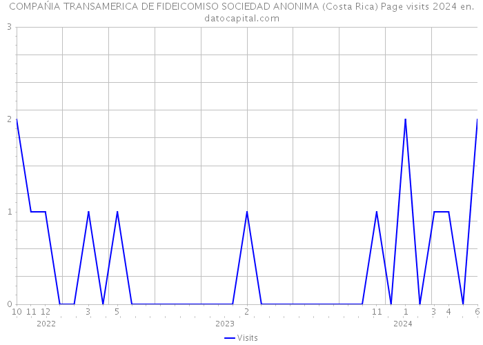 COMPAŃIA TRANSAMERICA DE FIDEICOMISO SOCIEDAD ANONIMA (Costa Rica) Page visits 2024 