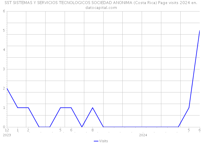 SST SISTEMAS Y SERVICIOS TECNOLOGICOS SOCIEDAD ANONIMA (Costa Rica) Page visits 2024 