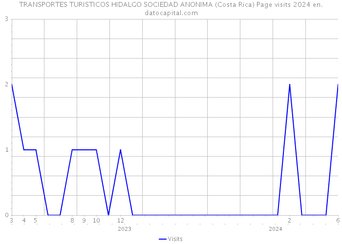 TRANSPORTES TURISTICOS HIDALGO SOCIEDAD ANONIMA (Costa Rica) Page visits 2024 