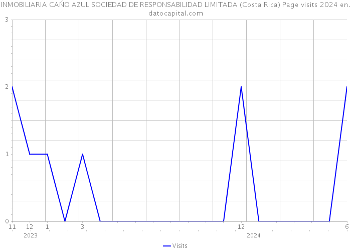 INMOBILIARIA CAŃO AZUL SOCIEDAD DE RESPONSABILIDAD LIMITADA (Costa Rica) Page visits 2024 