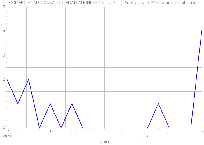 COMERCIAL MEXICANA SOCIEDAD ANONIMA (Costa Rica) Page visits 2024 