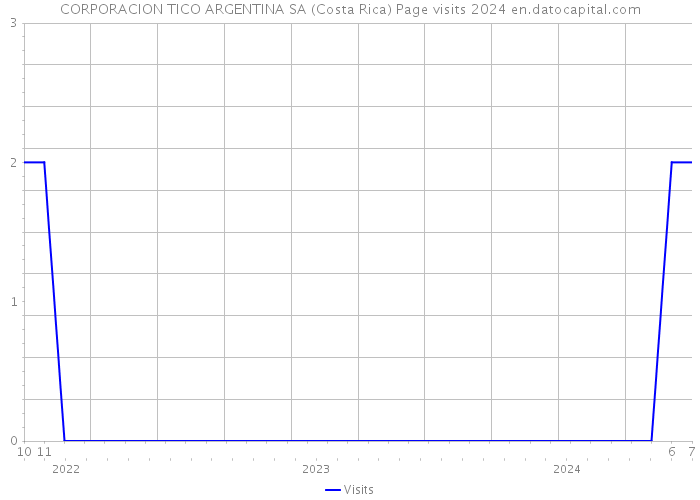 CORPORACION TICO ARGENTINA SA (Costa Rica) Page visits 2024 