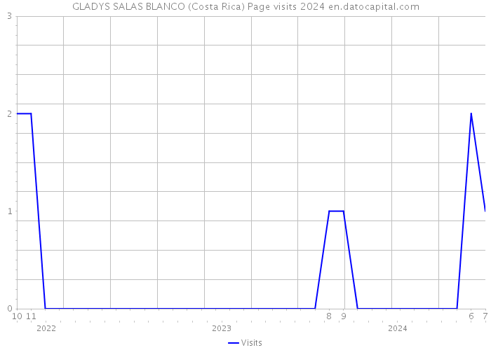 GLADYS SALAS BLANCO (Costa Rica) Page visits 2024 