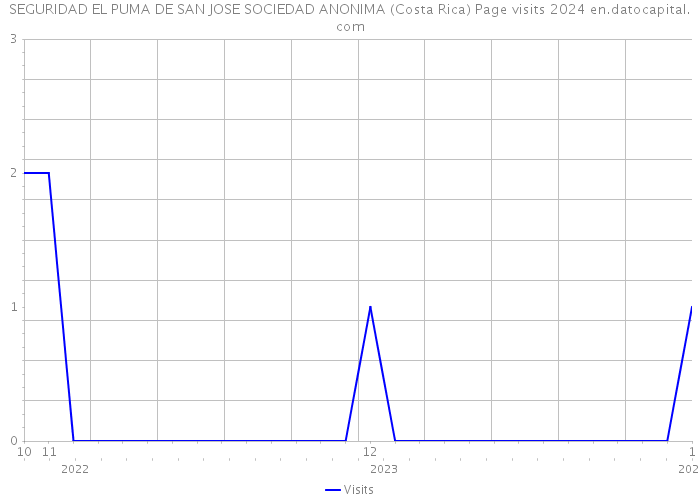 SEGURIDAD EL PUMA DE SAN JOSE SOCIEDAD ANONIMA (Costa Rica) Page visits 2024 