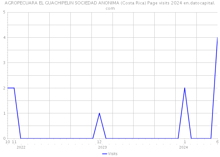 AGROPECUARA EL GUACHIPELIN SOCIEDAD ANONIMA (Costa Rica) Page visits 2024 