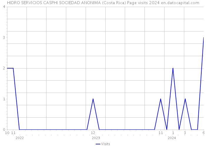 HIDRO SERVICIOS CASPHI SOCIEDAD ANONIMA (Costa Rica) Page visits 2024 