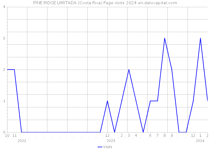 PINE RIDGE LIMITADA (Costa Rica) Page visits 2024 