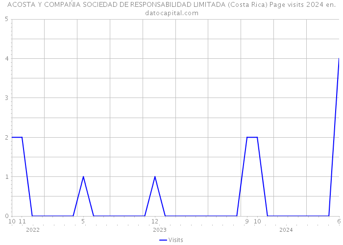 ACOSTA Y COMPAŃIA SOCIEDAD DE RESPONSABILIDAD LIMITADA (Costa Rica) Page visits 2024 