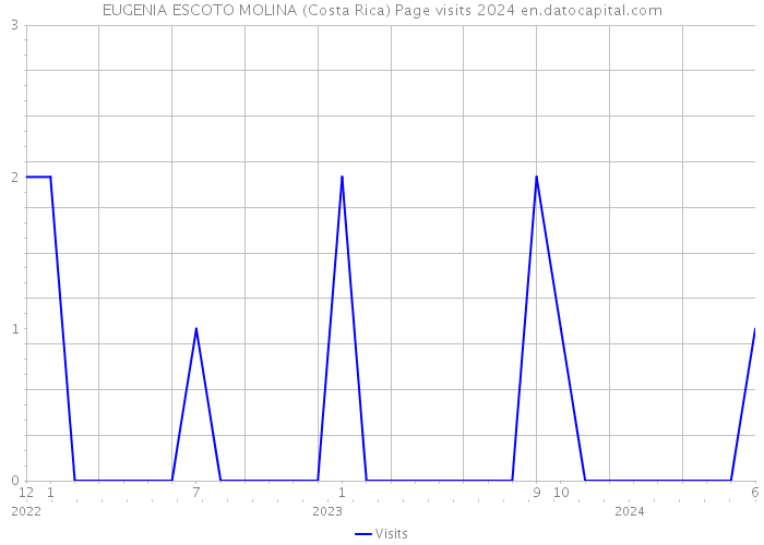 EUGENIA ESCOTO MOLINA (Costa Rica) Page visits 2024 