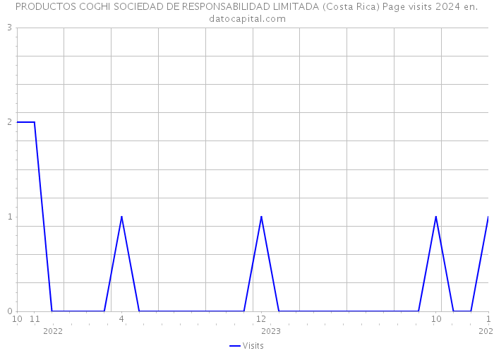 PRODUCTOS COGHI SOCIEDAD DE RESPONSABILIDAD LIMITADA (Costa Rica) Page visits 2024 