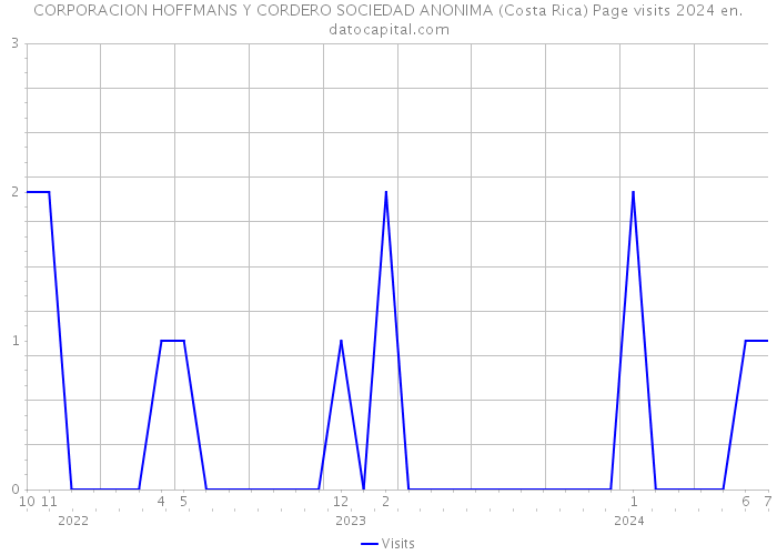 CORPORACION HOFFMANS Y CORDERO SOCIEDAD ANONIMA (Costa Rica) Page visits 2024 