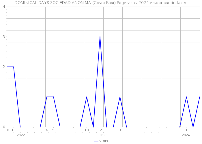 DOMINICAL DAYS SOCIEDAD ANONIMA (Costa Rica) Page visits 2024 