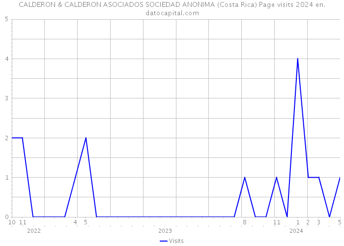 CALDERON & CALDERON ASOCIADOS SOCIEDAD ANONIMA (Costa Rica) Page visits 2024 
