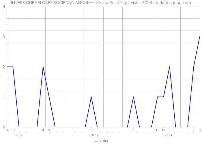 INVERSIONES FLORES SOCIEDAD ANONIMA (Costa Rica) Page visits 2024 