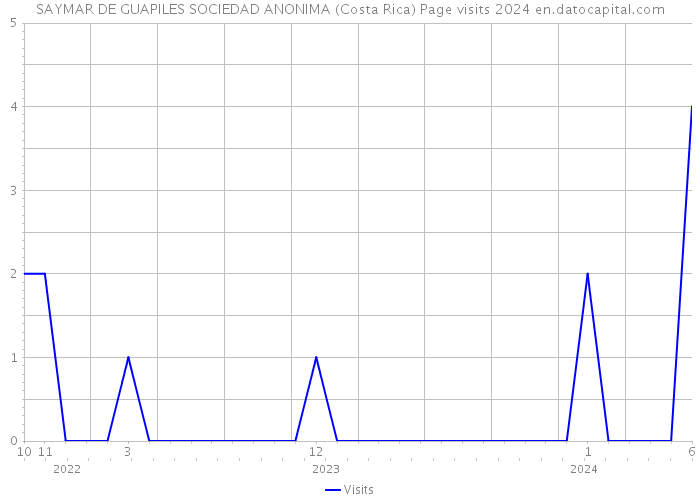 SAYMAR DE GUAPILES SOCIEDAD ANONIMA (Costa Rica) Page visits 2024 