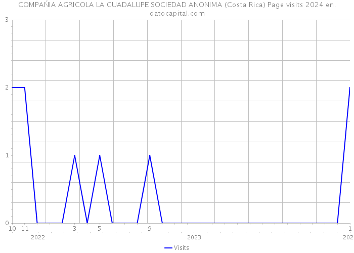 COMPAŃIA AGRICOLA LA GUADALUPE SOCIEDAD ANONIMA (Costa Rica) Page visits 2024 
