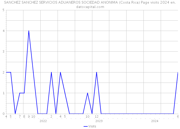 SANCHEZ SANCHEZ SERVICIOS ADUANEROS SOCIEDAD ANONIMA (Costa Rica) Page visits 2024 