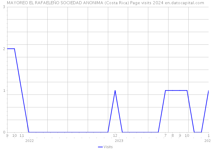 MAYOREO EL RAFAELEŃO SOCIEDAD ANONIMA (Costa Rica) Page visits 2024 