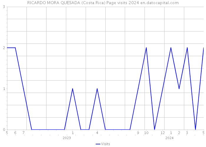RICARDO MORA QUESADA (Costa Rica) Page visits 2024 