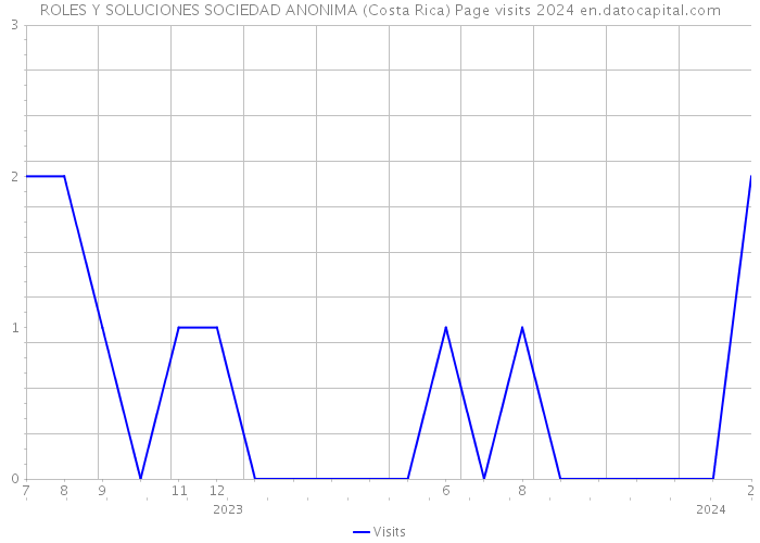 ROLES Y SOLUCIONES SOCIEDAD ANONIMA (Costa Rica) Page visits 2024 