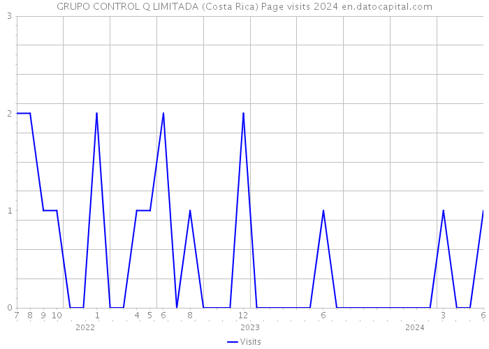 GRUPO CONTROL Q LIMITADA (Costa Rica) Page visits 2024 