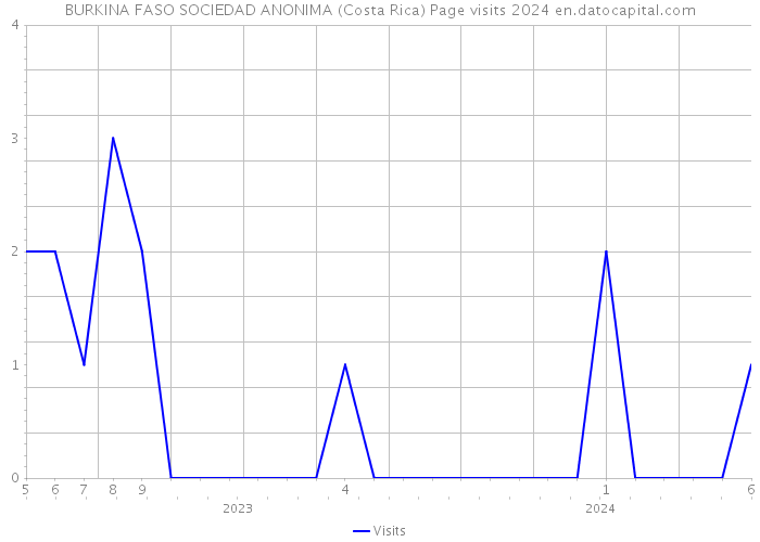 BURKINA FASO SOCIEDAD ANONIMA (Costa Rica) Page visits 2024 