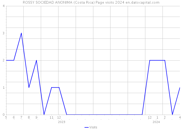 ROSSY SOCIEDAD ANONIMA (Costa Rica) Page visits 2024 