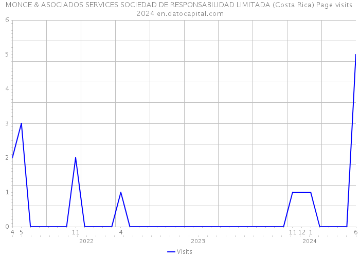 MONGE & ASOCIADOS SERVICES SOCIEDAD DE RESPONSABILIDAD LIMITADA (Costa Rica) Page visits 2024 